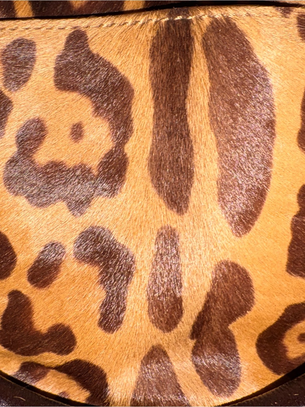 Coach Hamptons Haircalf Carryall 15412 Ocelot Leopard Calf Hair Bag Rare - Picture 2 of 14